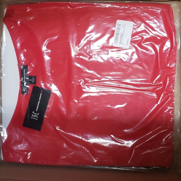 INC DRAPED-HEM TOP women's pullover blouse 👚 M - Picture 2 of 4